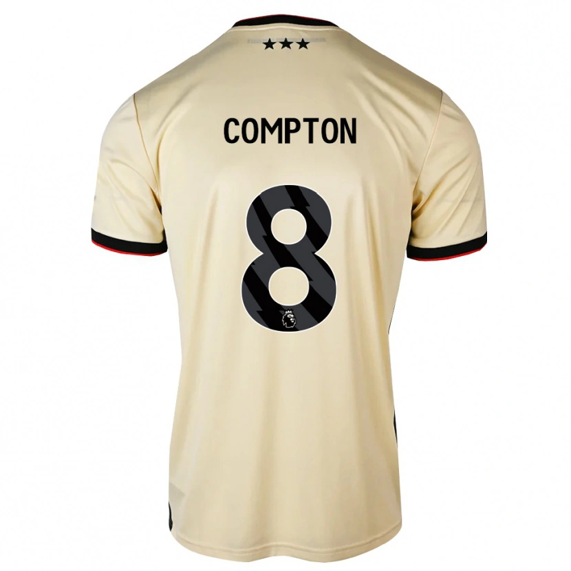 Danxen Kinderen Charlie Compton #8 Lemonchiffon Zwart Rood Uitshirt Uittenue 2026/27 T-Shirt