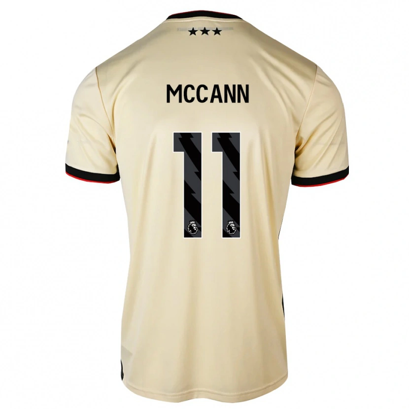 Danxen Kinderen Darragh Mccann #11 Lemonchiffon Zwart Rood Uitshirt Uittenue 2026/27 T-Shirt