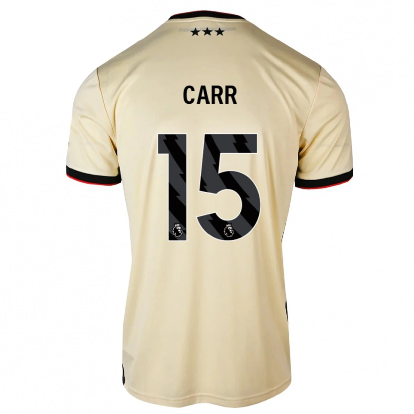 Danxen Kinderen Reuben Carr #15 Lemonchiffon Zwart Rood Uitshirt Uittenue 2026/27 T-Shirt