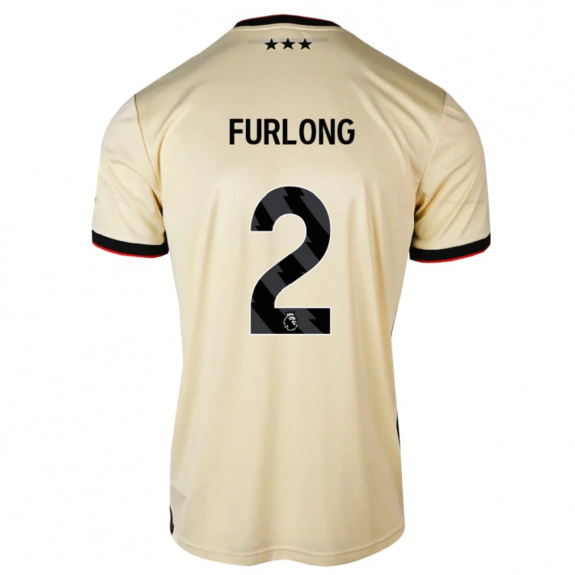 Danxen Kinderen Darnell Furlong #2 Lemonchiffon Zwart Rood Uitshirt Uittenue 2026/27 T-Shirt