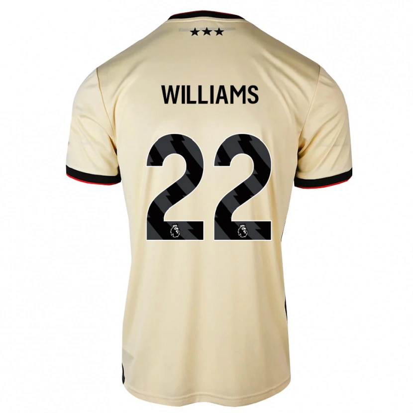 Danxen Kinderen Evie Williams #22 Lemonchiffon Zwart Rood Uitshirt Uittenue 2026/27 T-Shirt