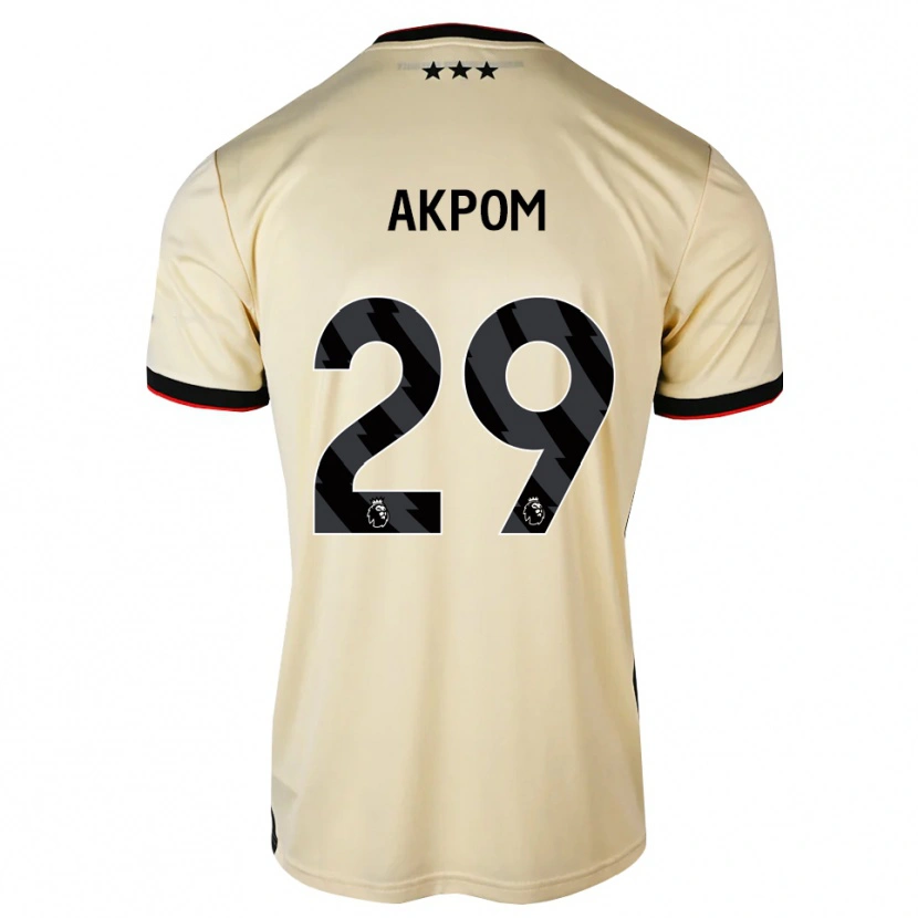 Danxen Kinderen Chuba Akpom #29 Lemonchiffon Zwart Rood Uitshirt Uittenue 2026/27 T-Shirt