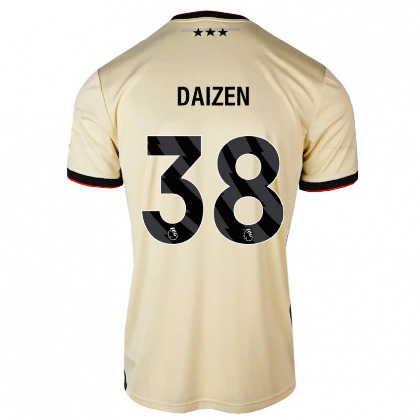 Danxen Kinderen Daizen Maeda #38 Lemonchiffon Zwart Rood Uitshirt Uittenue 2026/27 T-Shirt