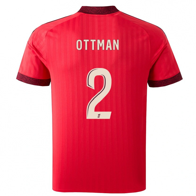 Danxen Kinderen Ottman Katırağ #2 Burgundy Rood Wit Uitshirt Uittenue 2026/27 T-Shirt