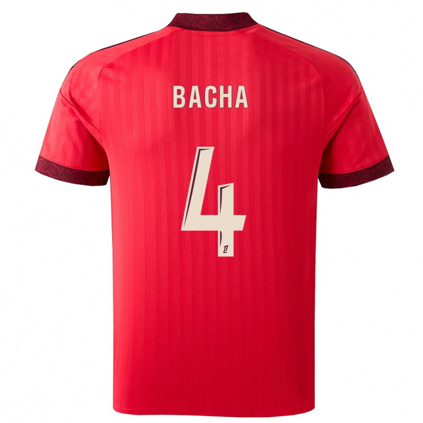 Danxen Kinderen Selma Bacha #4 Burgundy Rood Wit Uitshirt Uittenue 2026/27 T-Shirt