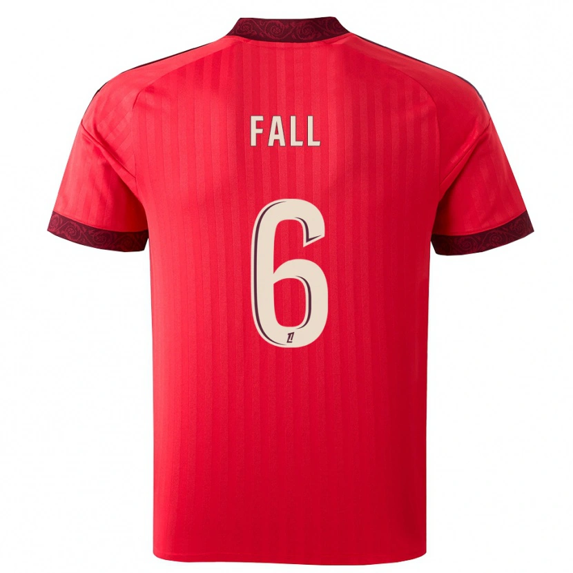 Danxen Kinderen Fallou Fall #6 Burgundy Rood Wit Uitshirt Uittenue 2026/27 T-Shirt
