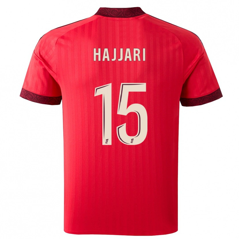 Danxen Kinderen Rayhan Hajjari #15 Burgundy Rood Wit Uitshirt Uittenue 2026/27 T-Shirt