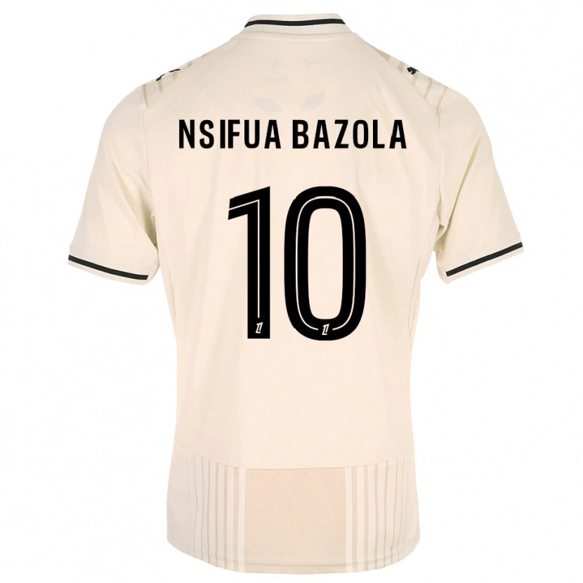 Danxen Kinderen Preston Nsifua Bazola #10 Oldlace Zwart Antiquewhite Uitshirt Uittenue 2026/27 T-Shirt