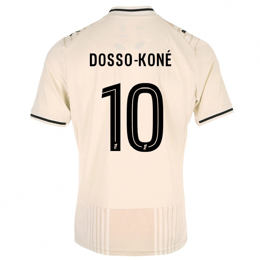 Danxen Kinderen Namory Dosso-Koné #10 Oldlace Zwart Antiquewhite Uitshirt Uittenue 2026/27 T-Shirt