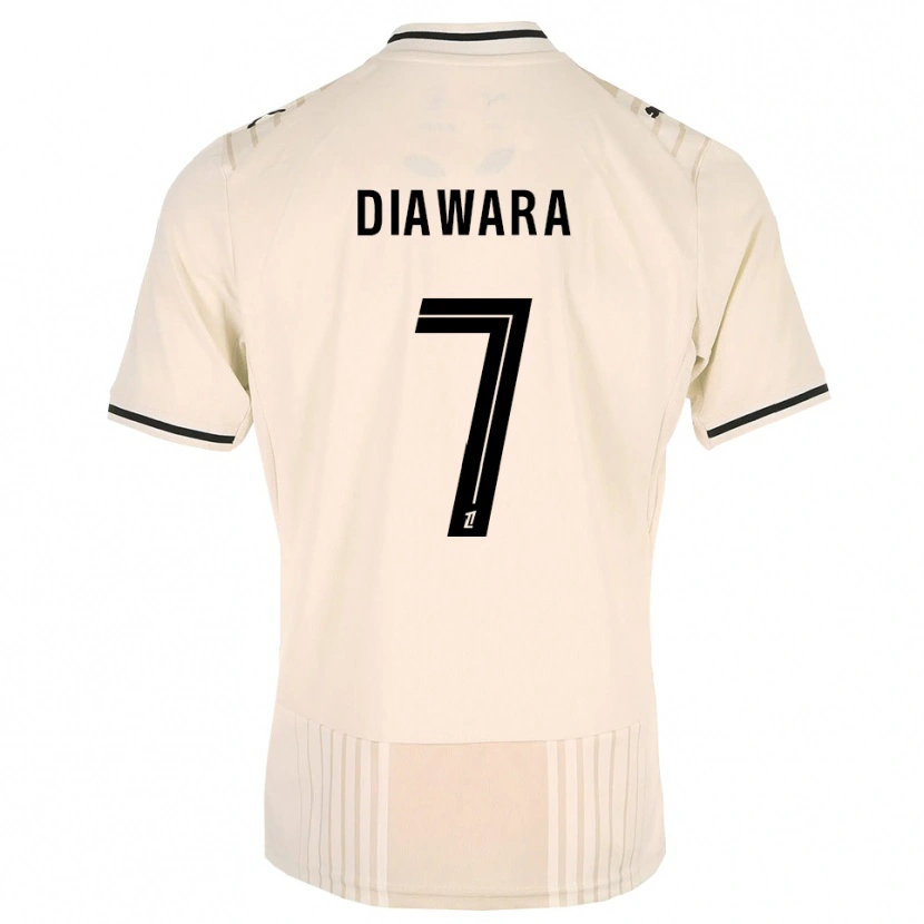 Danxen Kinderen Kandet Diawara #7 Oldlace Zwart Antiquewhite Uitshirt Uittenue 2026/27 T-Shirt
