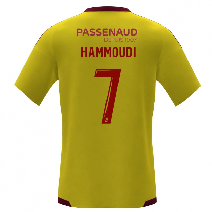 Danxen Kinderen Izhak Hammoudi #7 Geel Rood Groen Uitshirt Uittenue 2026/27 T-Shirt