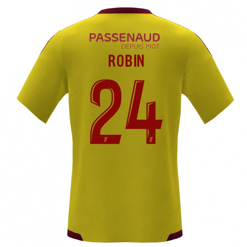 Danxen Kinderen Milan Robin #24 Geel Rood Groen Uitshirt Uittenue 2026/27 T-Shirt