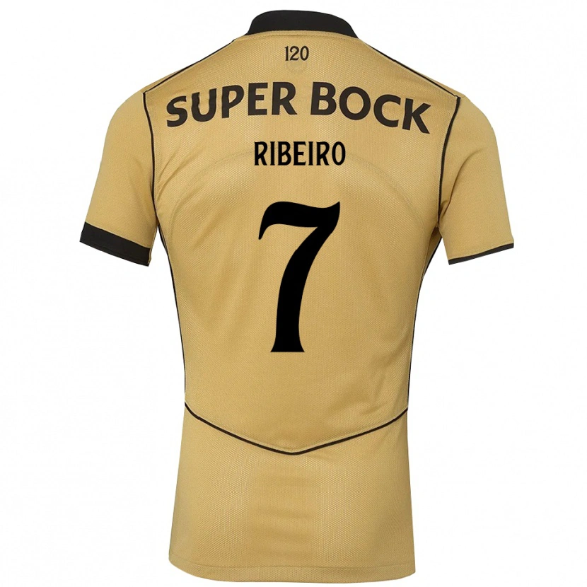 Danxen Kinderen Igor Ribeiro #7 Goudgeelzwart Uitshirt Uittenue 2026/27 T-Shirt