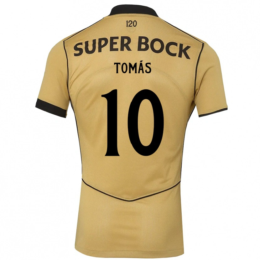 Danxen Kinderen Duarte Tomás #10 Goudgeelzwart Uitshirt Uittenue 2026/27 T-Shirt