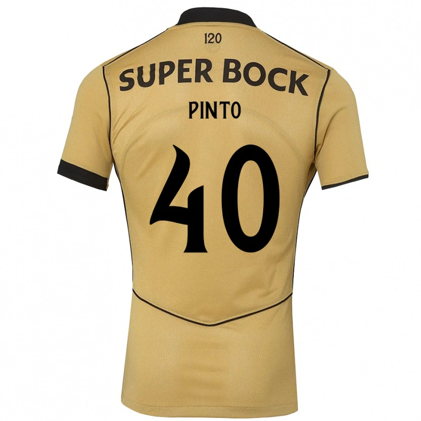 Danxen Kinderen Rita Pinto De Almeida #40 Goudgeelzwart Uitshirt Uittenue 2026/27 T-Shirt