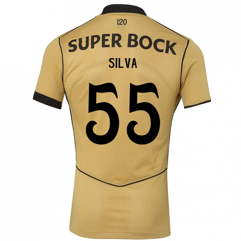 Danxen Kinderen José Silva #55 Goudgeelzwart Uitshirt Uittenue 2026/27 T-Shirt