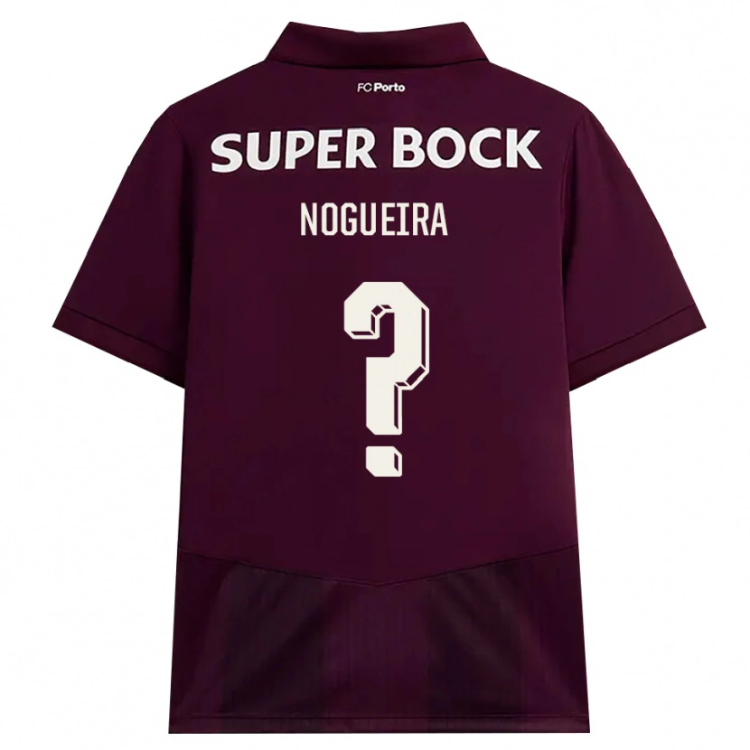 Danxen Kinderen Duarte Nogueira #0 Bordeauxrood Wit Uitshirt Uittenue 2026/27 T-Shirt