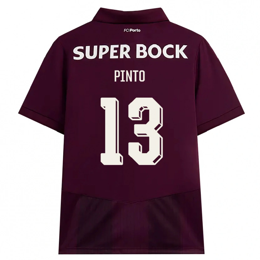 Danxen Kinderen João Pinto #13 Bordeauxrood Wit Uitshirt Uittenue 2026/27 T-Shirt