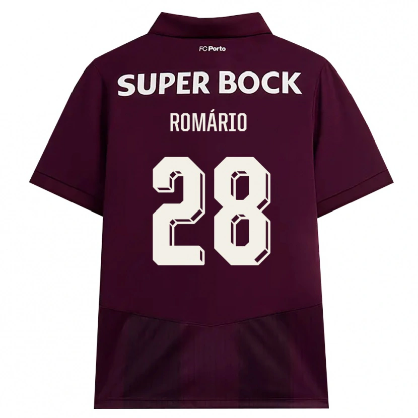 Danxen Kinderen Romario Baro #28 Bordeauxrood Wit Uitshirt Uittenue 2026/27 T-Shirt