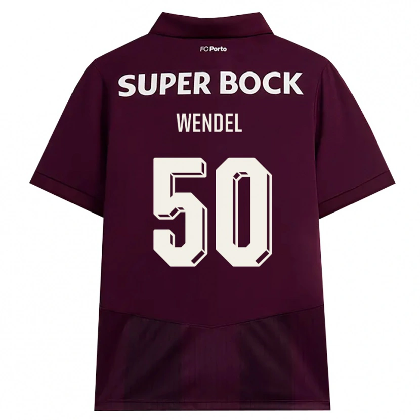 Danxen Kinderen Wendel #50 Bordeauxrood Wit Uitshirt Uittenue 2026/27 T-Shirt