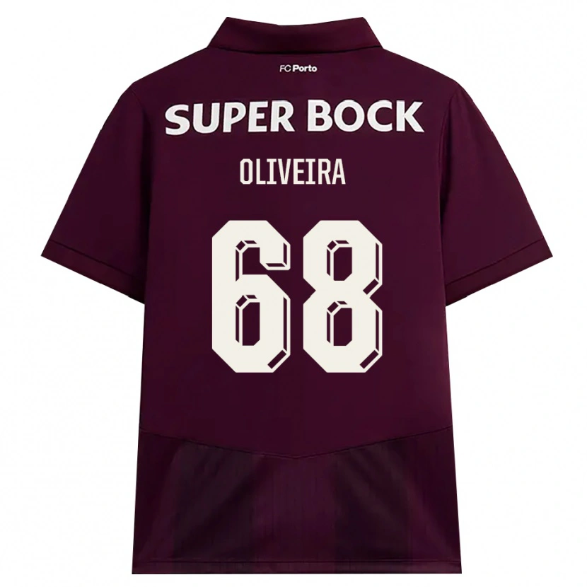 Danxen Kinderen André Oliveira #68 Bordeauxrood Wit Uitshirt Uittenue 2026/27 T-Shirt
