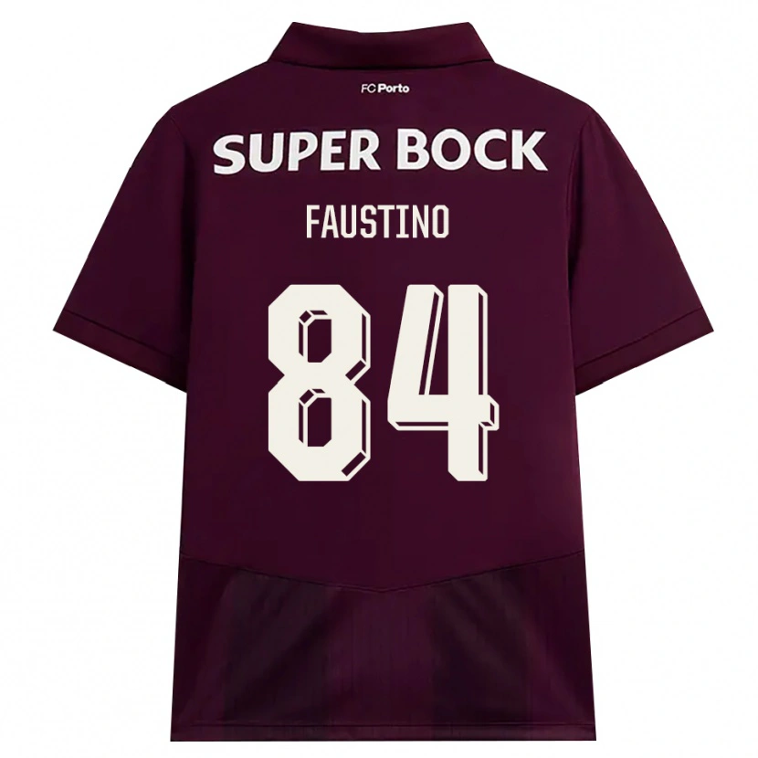 Danxen Kinderen Levi Faustino #84 Bordeauxrood Wit Uitshirt Uittenue 2026/27 T-Shirt