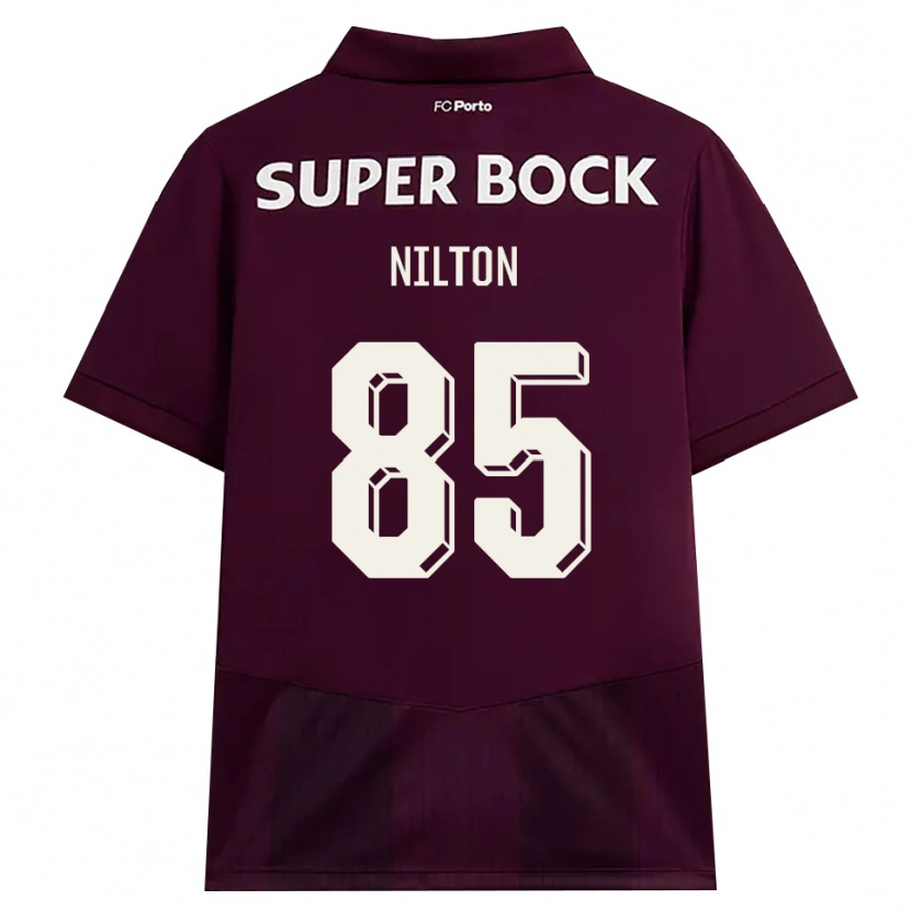 Danxen Kinderen Nilton #85 Bordeauxrood Wit Uitshirt Uittenue 2026/27 T-Shirt