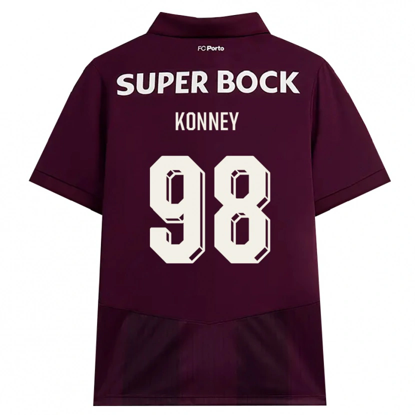 Danxen Kinderen Dennis Konney #98 Bordeauxrood Wit Uitshirt Uittenue 2026/27 T-Shirt