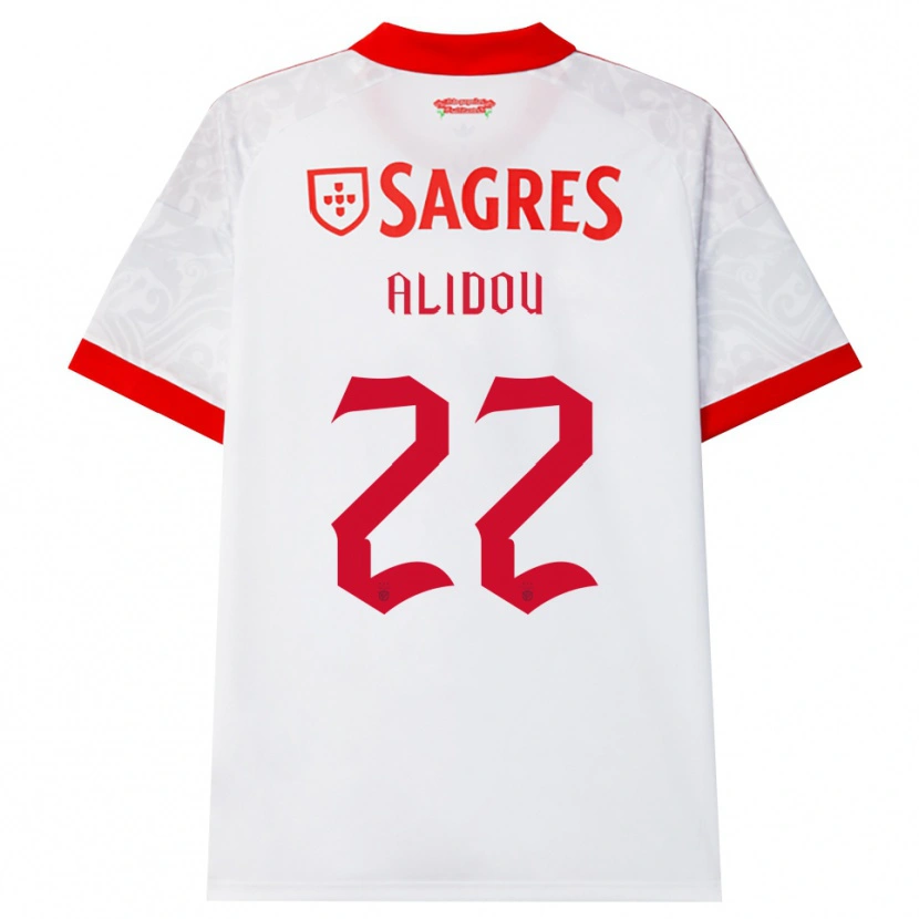 Danxen Kinderen Marie-Yasmine Alidou #22 Wit Rood Geel Uitshirt Uittenue 2026/27 T-Shirt