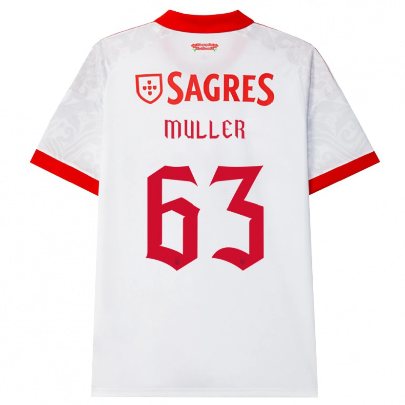 Danxen Kinderen José Müller #63 Wit Rood Geel Uitshirt Uittenue 2026/27 T-Shirt