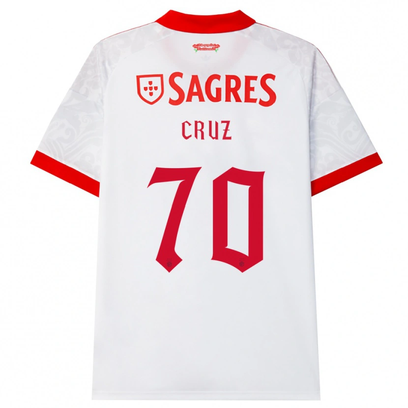 Danxen Kinderen Filipe Cruz #70 Wit Rood Geel Uitshirt Uittenue 2026/27 T-Shirt