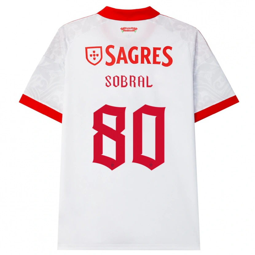 Danxen Kinderen Gonçalo Da Silva #80 Wit Rood Geel Uitshirt Uittenue 2026/27 T-Shirt