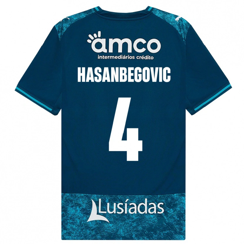Danxen Kinderen Melisa Hasanbegović #4 Donkerleigrijs Mediumturquoise Uitshirt Uittenue 2026/27 T-Shirt