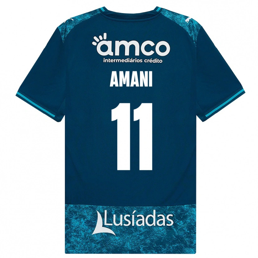 Danxen Kinderen Jolina Amani #11 Donkerleigrijs Mediumturquoise Uitshirt Uittenue 2026/27 T-Shirt