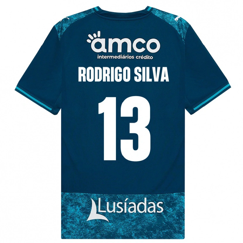 Danxen Kinderen Rodrigo Silva #13 Donkerleigrijs Mediumturquoise Uitshirt Uittenue 2026/27 T-Shirt