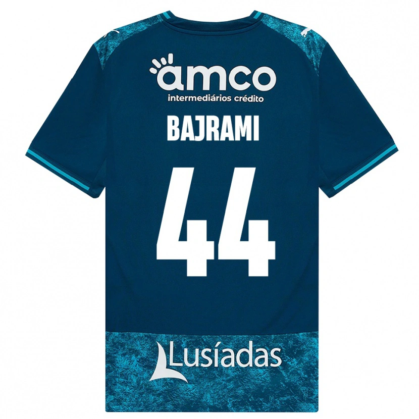 Danxen Kinderen Adrian Bajrami #44 Donkerleigrijs Mediumturquoise Uitshirt Uittenue 2026/27 T-Shirt