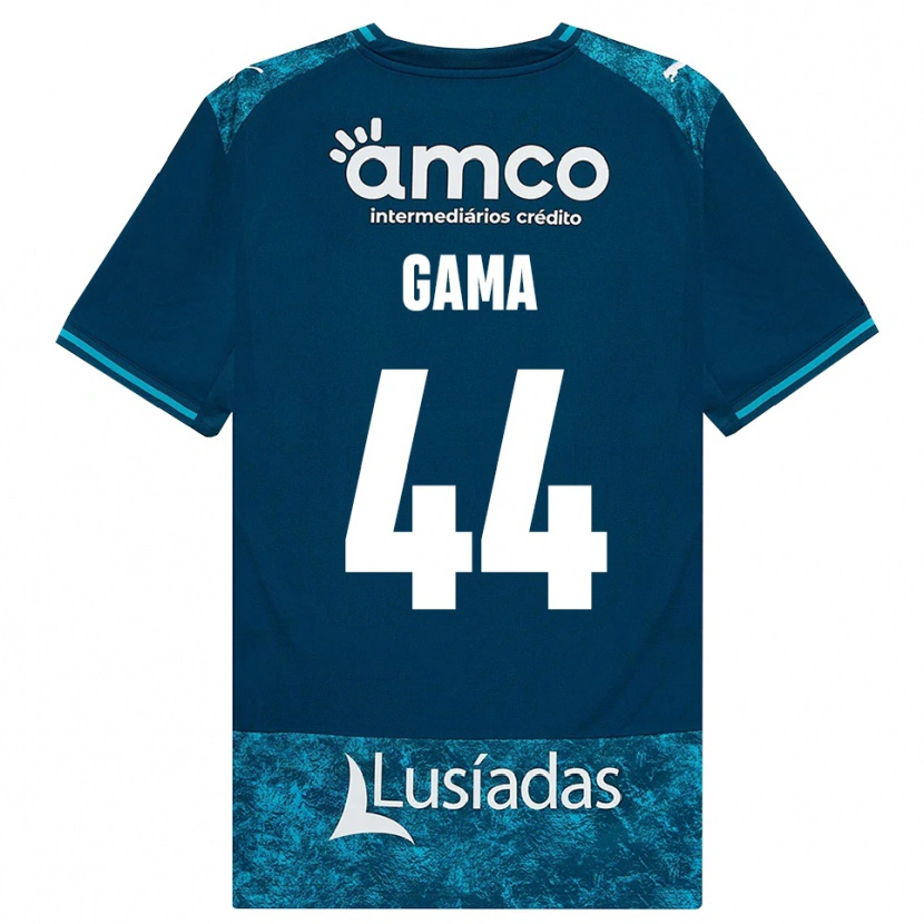 Danxen Kinderen Dinis Gama #44 Donkerleigrijs Mediumturquoise Uitshirt Uittenue 2026/27 T-Shirt