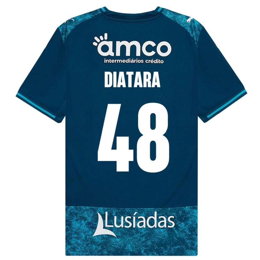 Danxen Kinderen Samba Diatara #48 Donkerleigrijs Mediumturquoise Uitshirt Uittenue 2026/27 T-Shirt