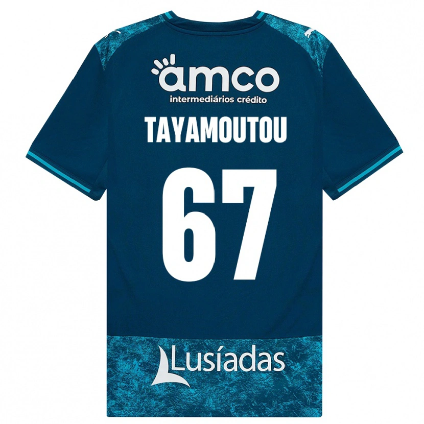 Danxen Kinderen Enzo Tayamoutou #67 Donkerleigrijs Mediumturquoise Uitshirt Uittenue 2026/27 T-Shirt