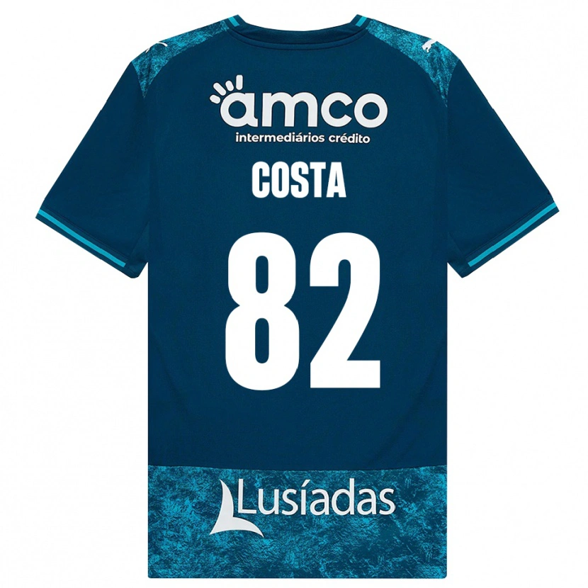 Danxen Kinderen Gui Costa #82 Donkerleigrijs Mediumturquoise Uitshirt Uittenue 2026/27 T-Shirt