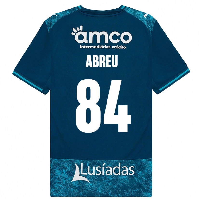 Danxen Kinderen Rodrigo Abreu #84 Donkerleigrijs Mediumturquoise Uitshirt Uittenue 2026/27 T-Shirt