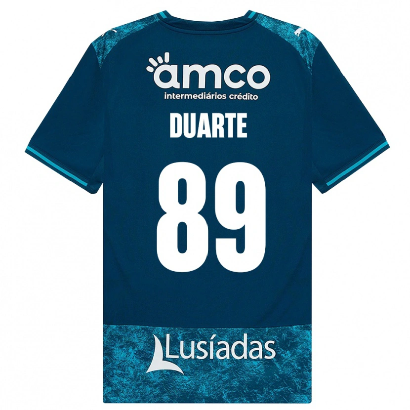 Danxen Kinderen Afonso Duarte #89 Donkerleigrijs Mediumturquoise Uitshirt Uittenue 2026/27 T-Shirt