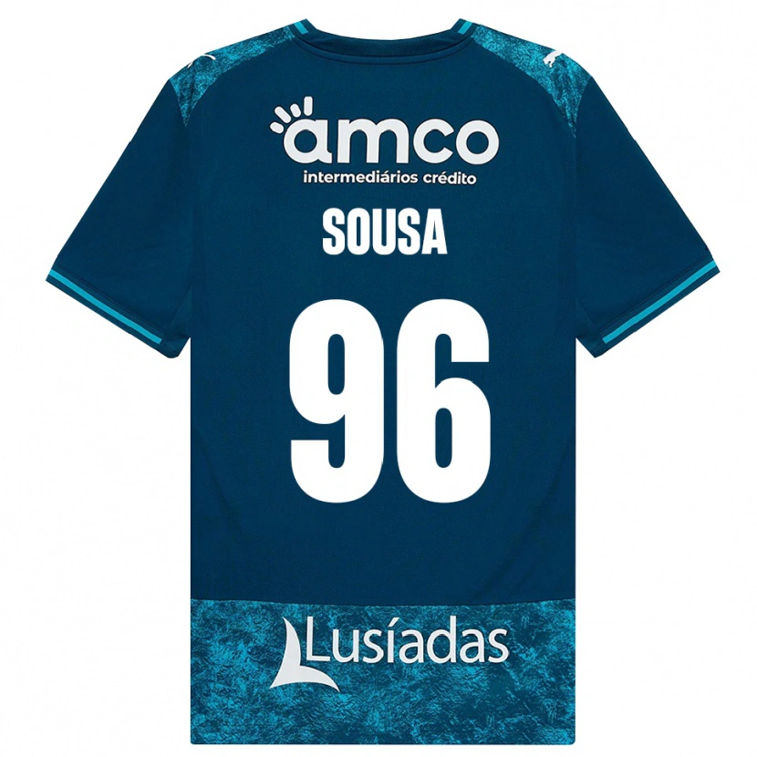 Danxen Kinderen Afonso Dias Sousa #96 Donkerleigrijs Mediumturquoise Uitshirt Uittenue 2026/27 T-Shirt