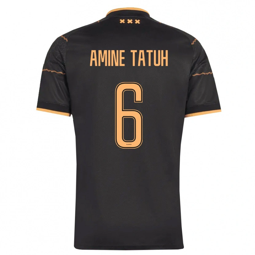 Danxen Kinderen Mohammed Tatuh #6 Zwart Oranje Uitshirt Uittenue 2026/27 T-Shirt