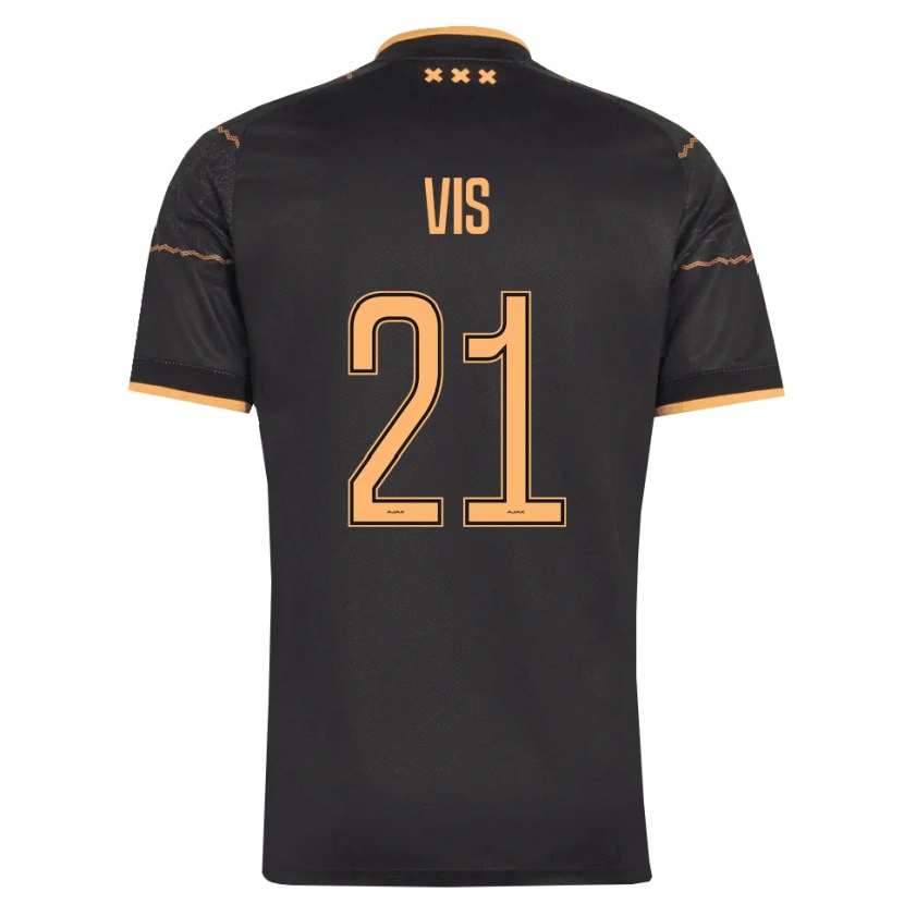 Danxen Kinderen Tijmen Vis #21 Zwart Oranje Uitshirt Uittenue 2026/27 T-Shirt