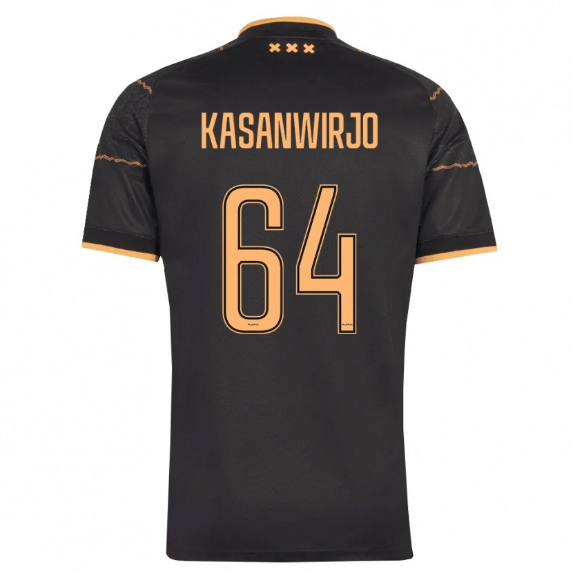 Danxen Kinderen Kennynho Kasanwirjo #64 Zwart Oranje Uitshirt Uittenue 2026/27 T-Shirt