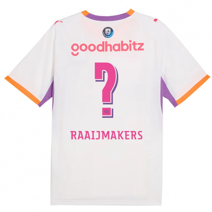 Danxen Kinderen Lars Raaijmakers #0 Wit Paars Oranje Uitshirt Uittenue 2026/27 T-Shirt