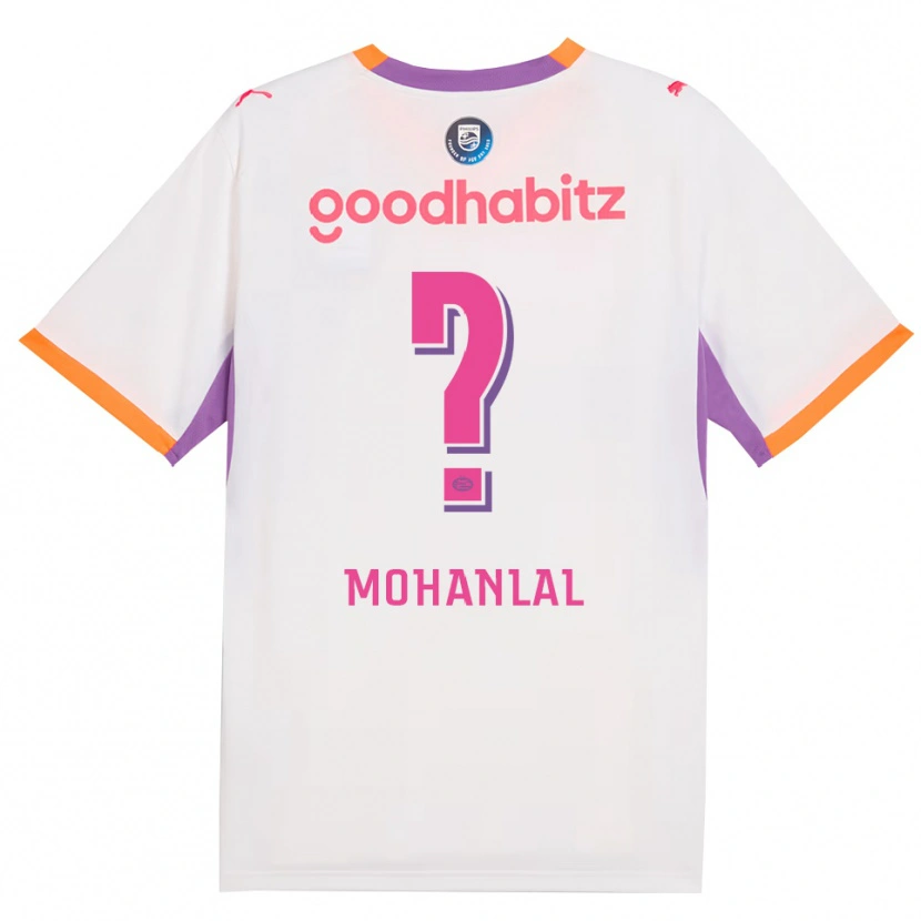 Danxen Kinderen Pawan Mohanlal #0 Wit Paars Oranje Uitshirt Uittenue 2026/27 T-Shirt