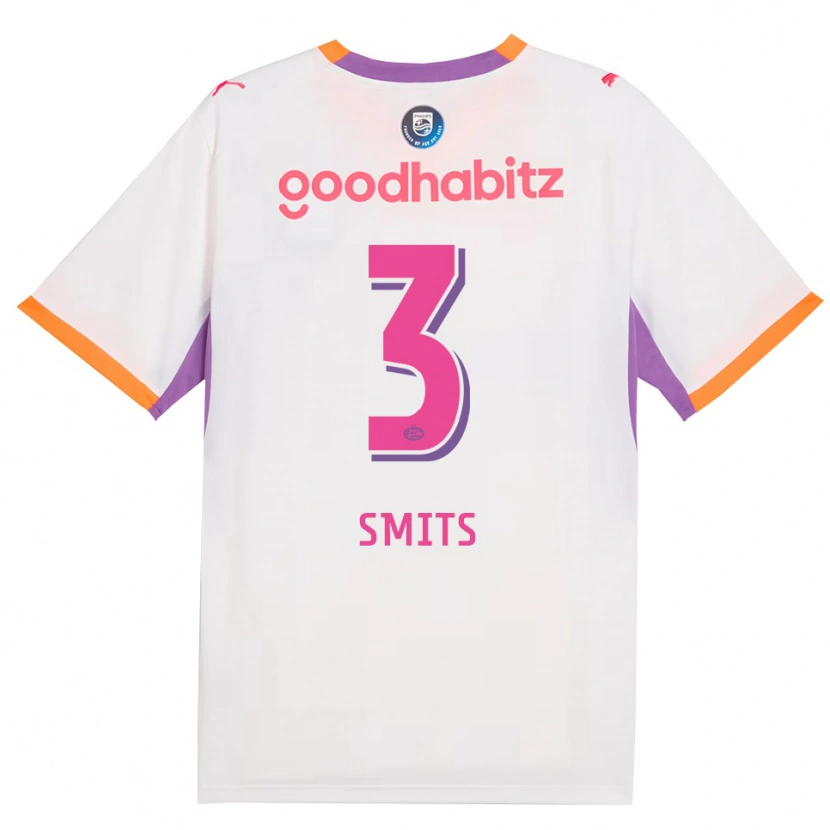 Danxen Kinderen Thomas Smits #3 Wit Paars Oranje Uitshirt Uittenue 2026/27 T-Shirt