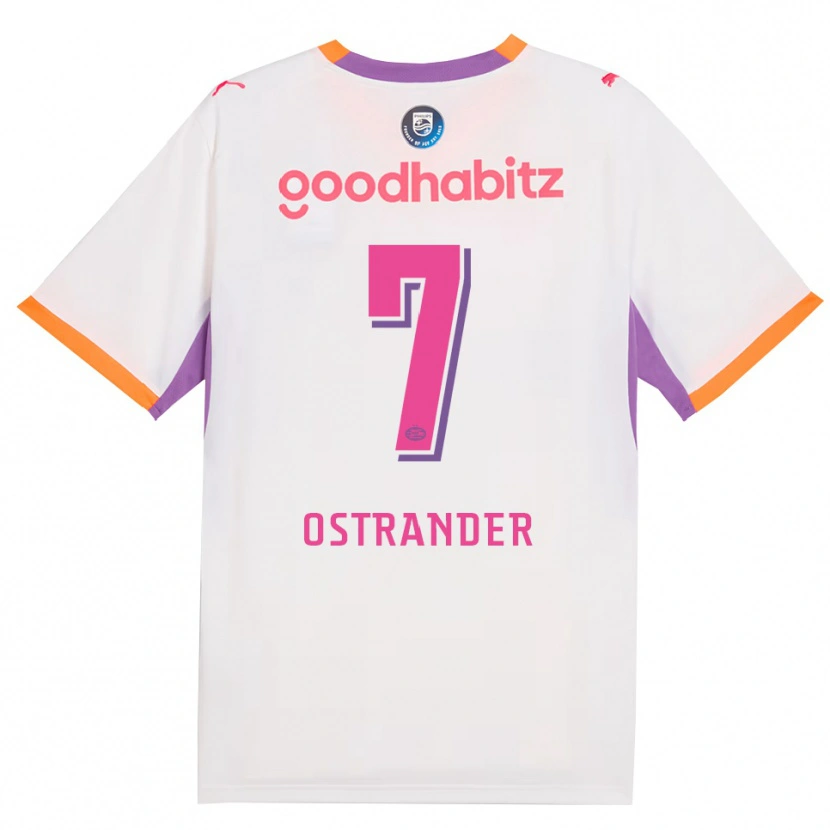 Danxen Kinderen William Ostrander #7 Wit Paars Oranje Uitshirt Uittenue 2026/27 T-Shirt